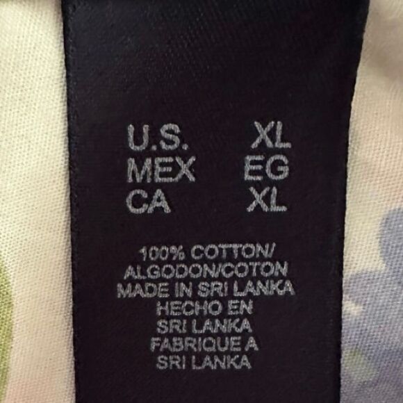 Crazy Horse Button Down Floral Shirt Women's Size X-Large 3/4 Sleeve. Pastel - Picture 5 of 8